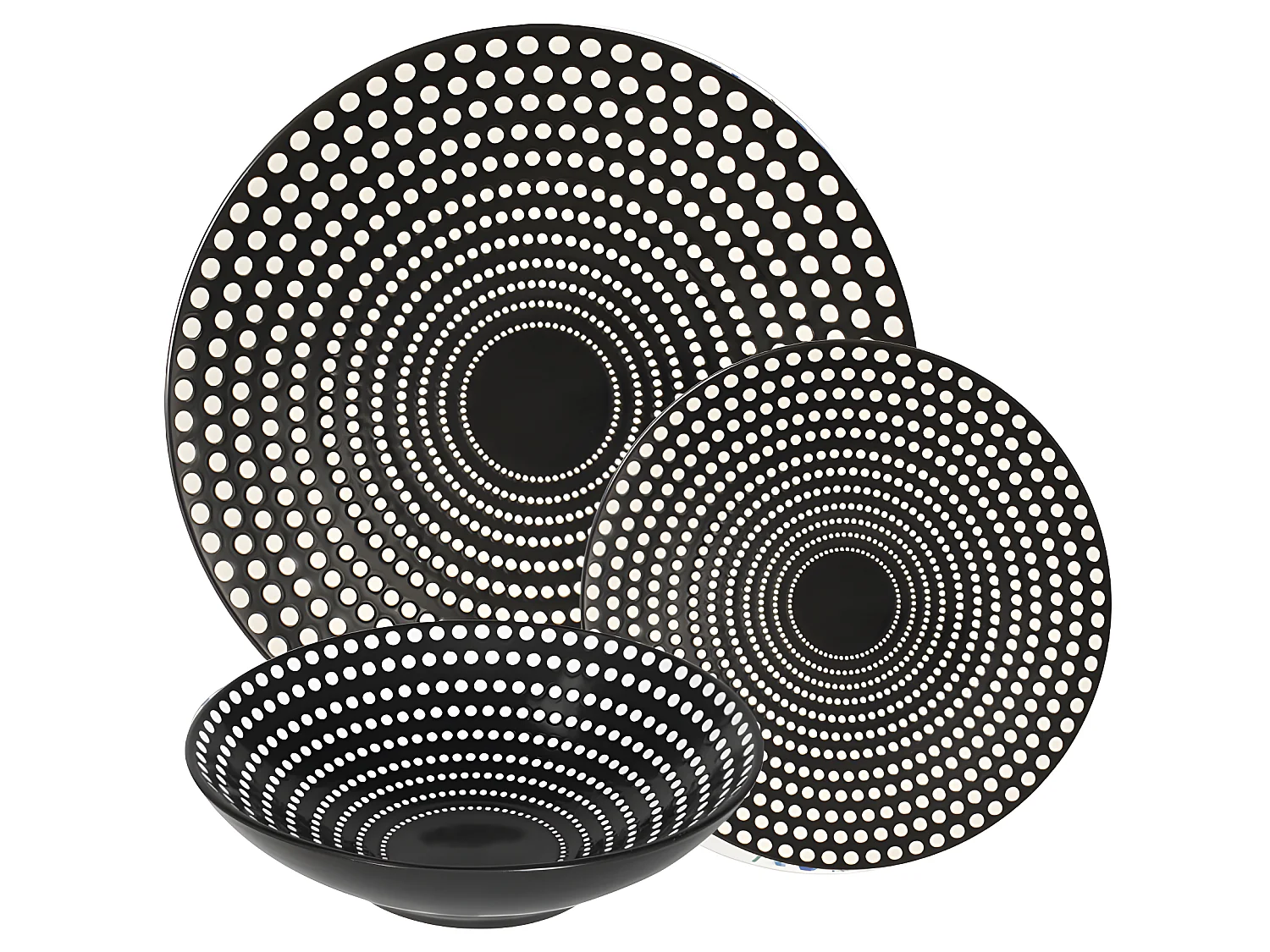 Service d'assiettes Galaxy 18 pièces