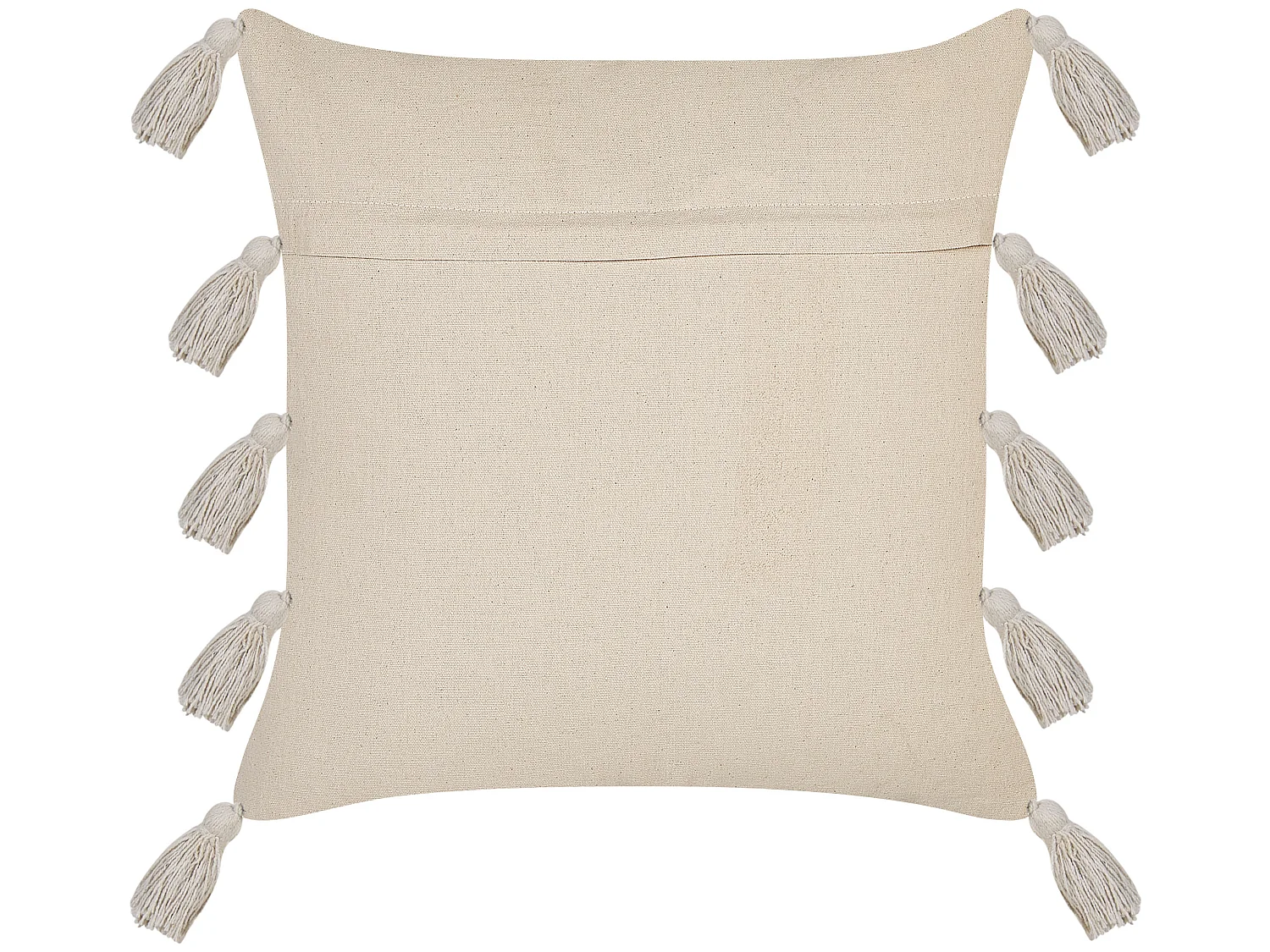 Lot de 2 coussins décoratifs BOUVARDIA Coton 45 x 45 cm Gris Motif à chevrons