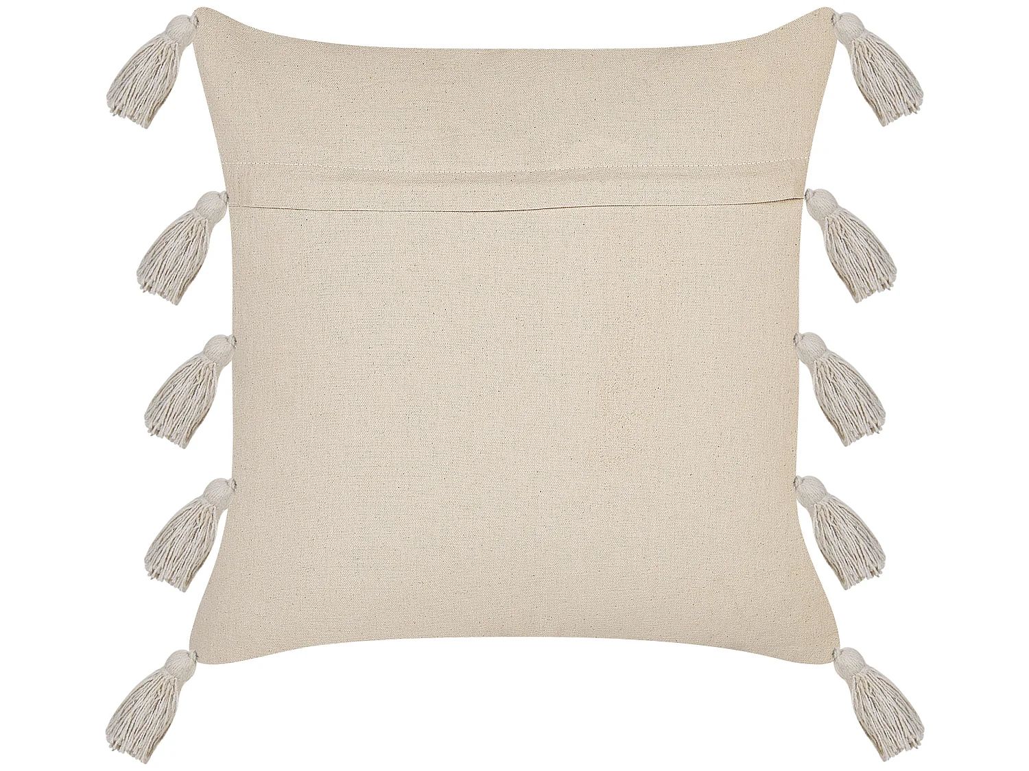 Conjunto de 2 cojines decorativos BOUVARDIA Algodón 45 x 45 cm Gris Patrón chevrón