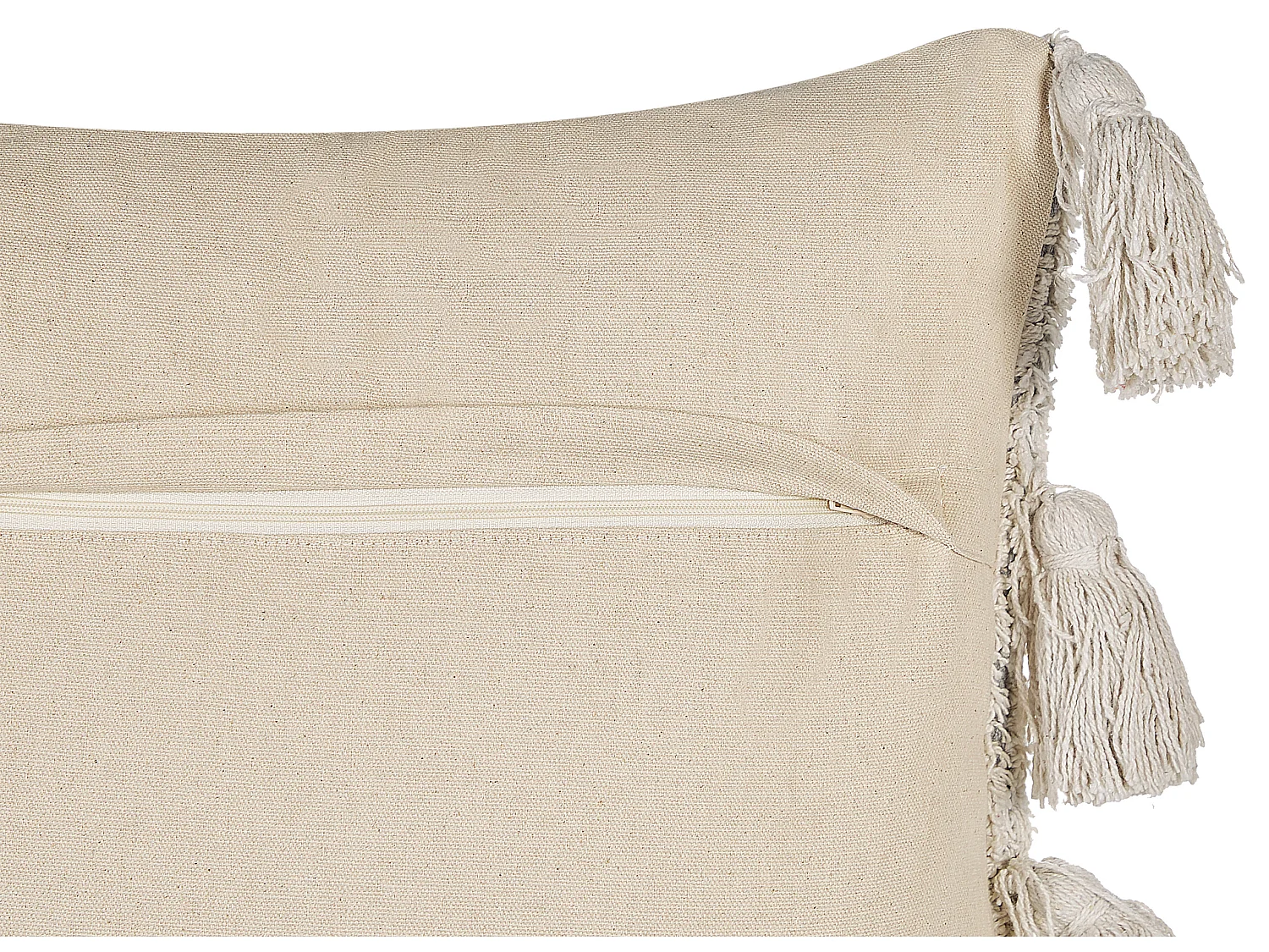 Conjunto de 2 cojines decorativos BOUVARDIA Algodón 45 x 45 cm Gris Patrón chevrón