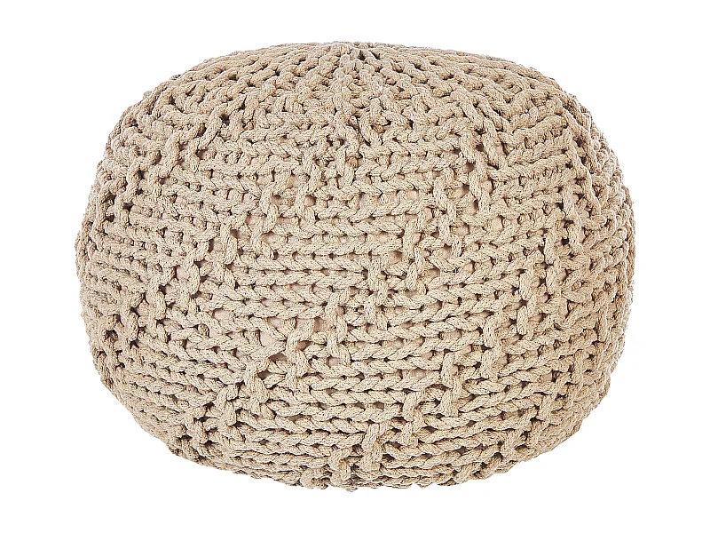 Pouf PRIENE Coton Beige
