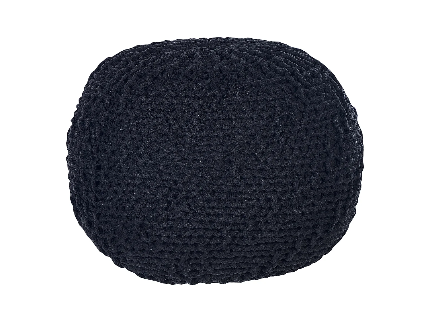 Pouf PRIENE Coton Noir