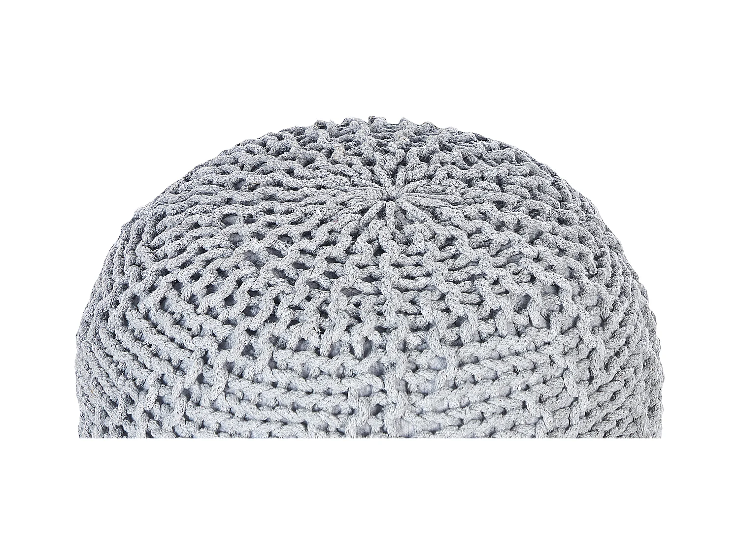 Puf PRIENE Algodón Gris claro 50 cm 50 cm 35 cm