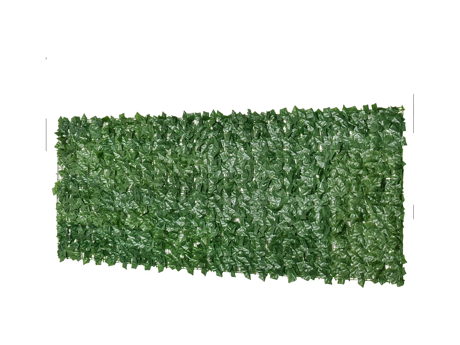 Haie artificielle brise-vue décoration rouleau 3L x 1H m feuillage réaliste anti-UV vert