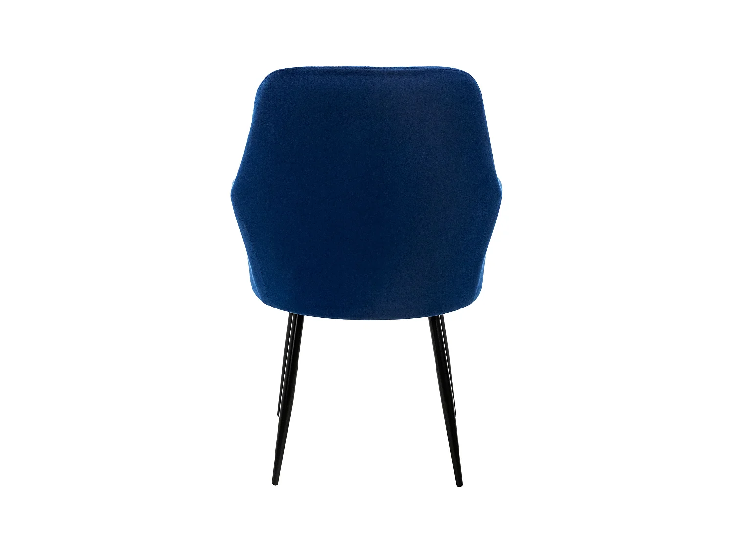 Juego de 2 Sillas de Comedor de Terciopelo Azul Oscuro Diseño Retro ML-DESIGN