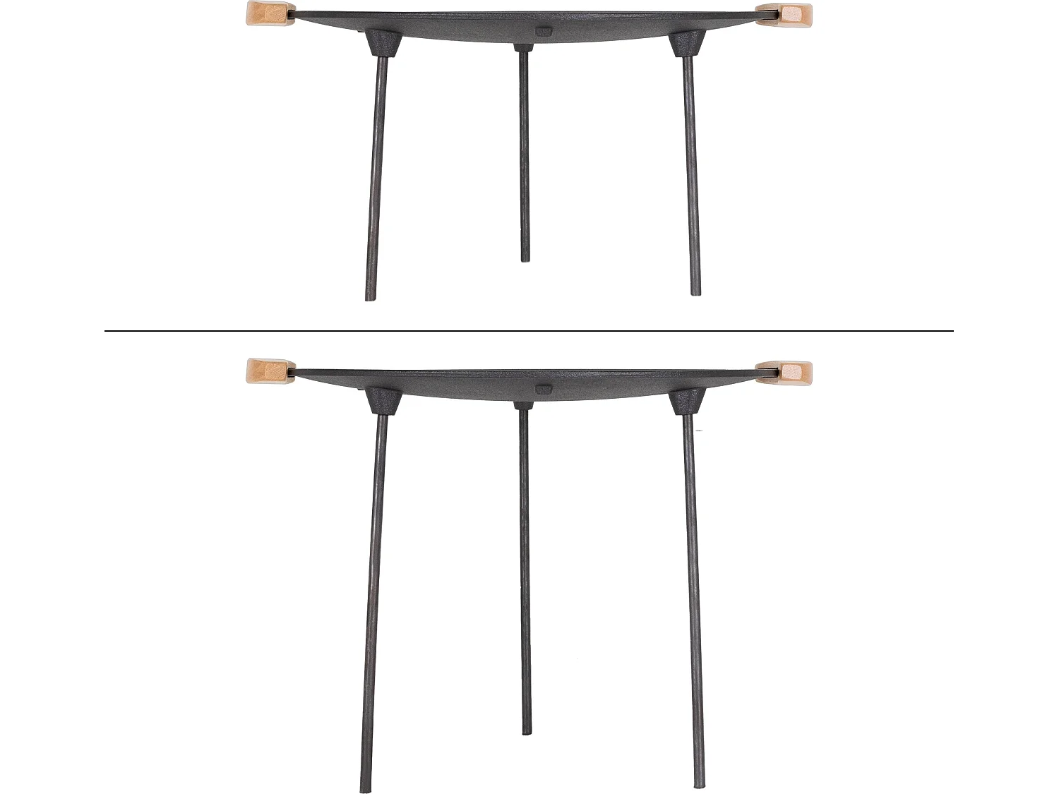 Plaque de grill en fonte BBQ 6 pieds Ø44 cm ECD Germany