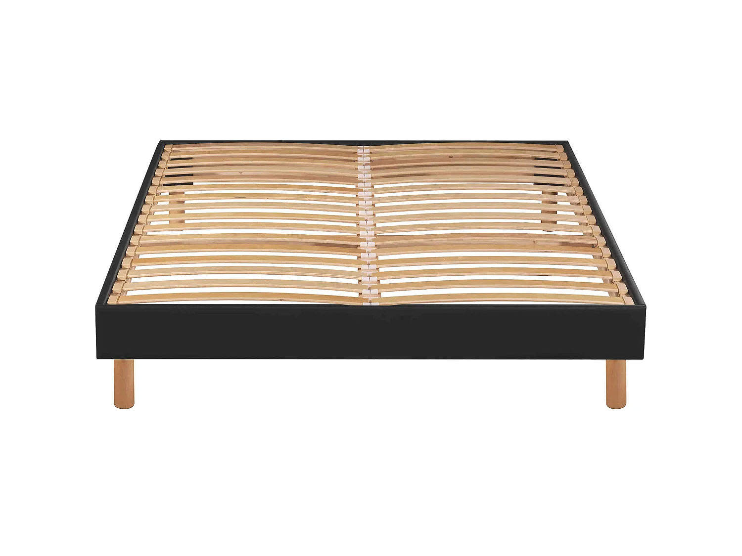 Sommier en kit gris anthracite à lattes Merinos 140x200