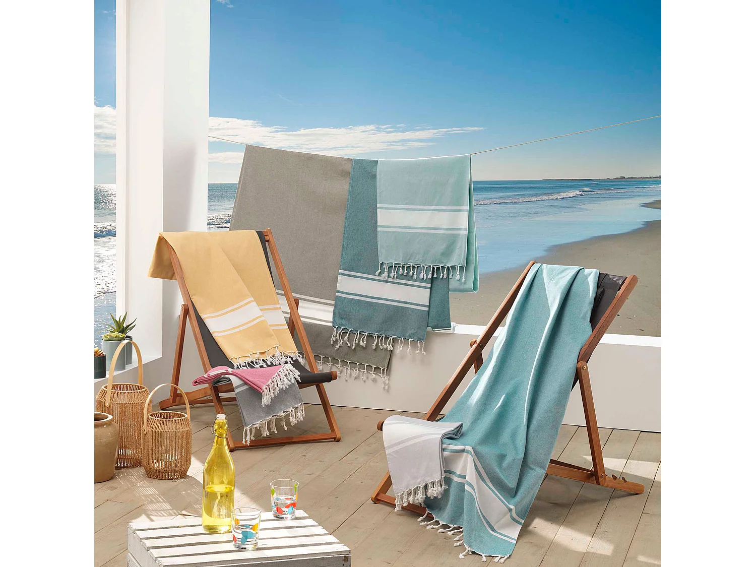 Fouta a franges Collection Filotie