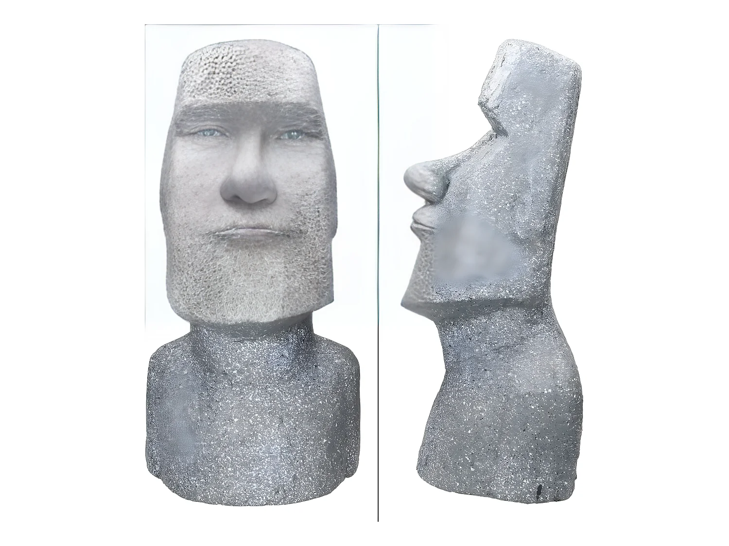 Estatua Isla de Pascua Moai Rapa Nui cabeza escultura ECD Germany