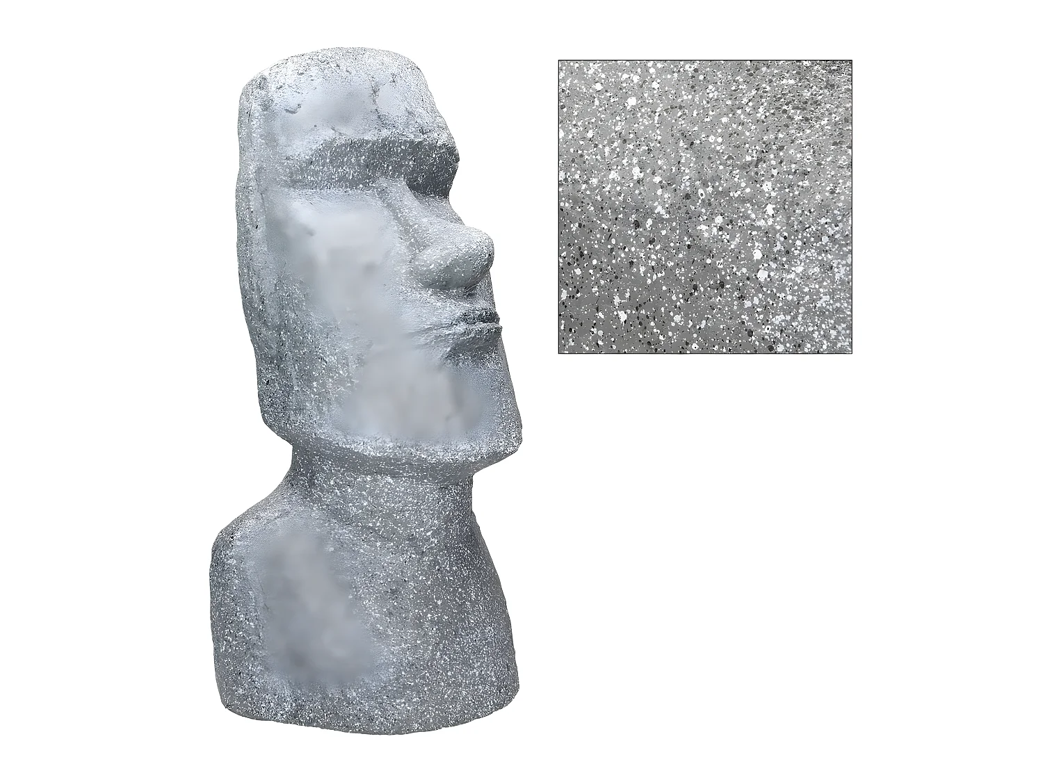 Estatua Isla de Pascua Moai Rapa Nui cabeza escultura ECD Germany