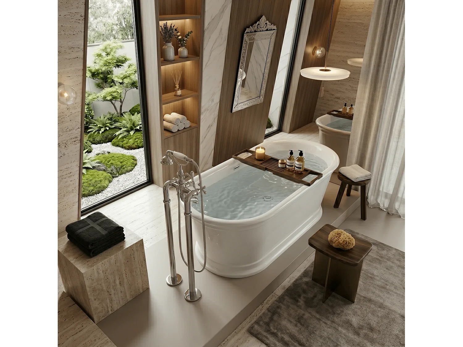 Freistehende Badewanne VERONA 170 cm