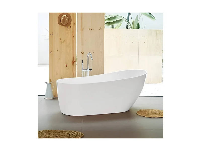 Bañera exenta acrílico DALIA BLANCA | SANYCCES  180 cm