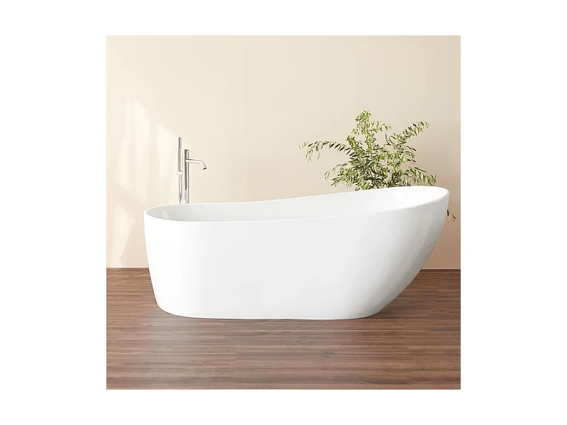 Bañera exenta acrílico DALIA BLANCA | SANYCCES  180 cm