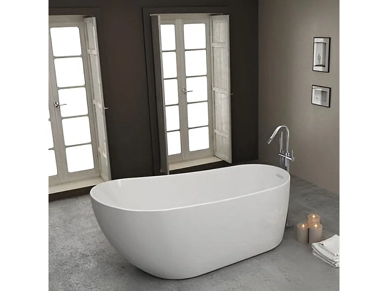 Bañera exenta acrílico DALIA BLANCA | SANYCCES  180 cm