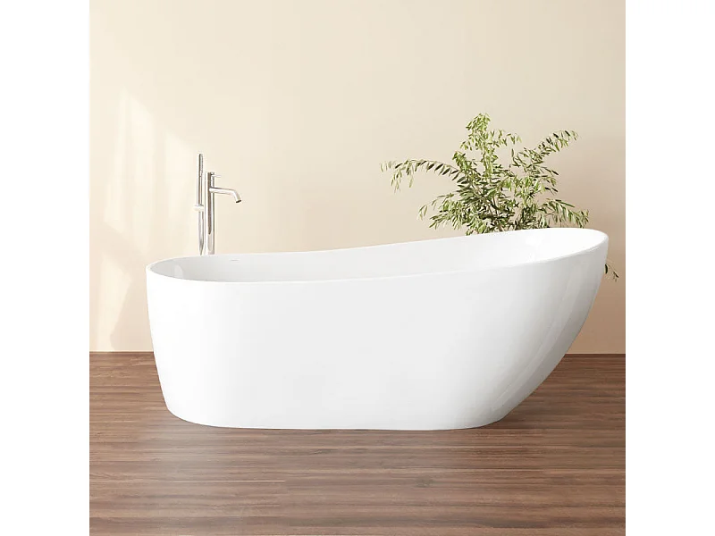 Bañera exenta acrílico DALIA BLANCA | SANYCCES  180 cm