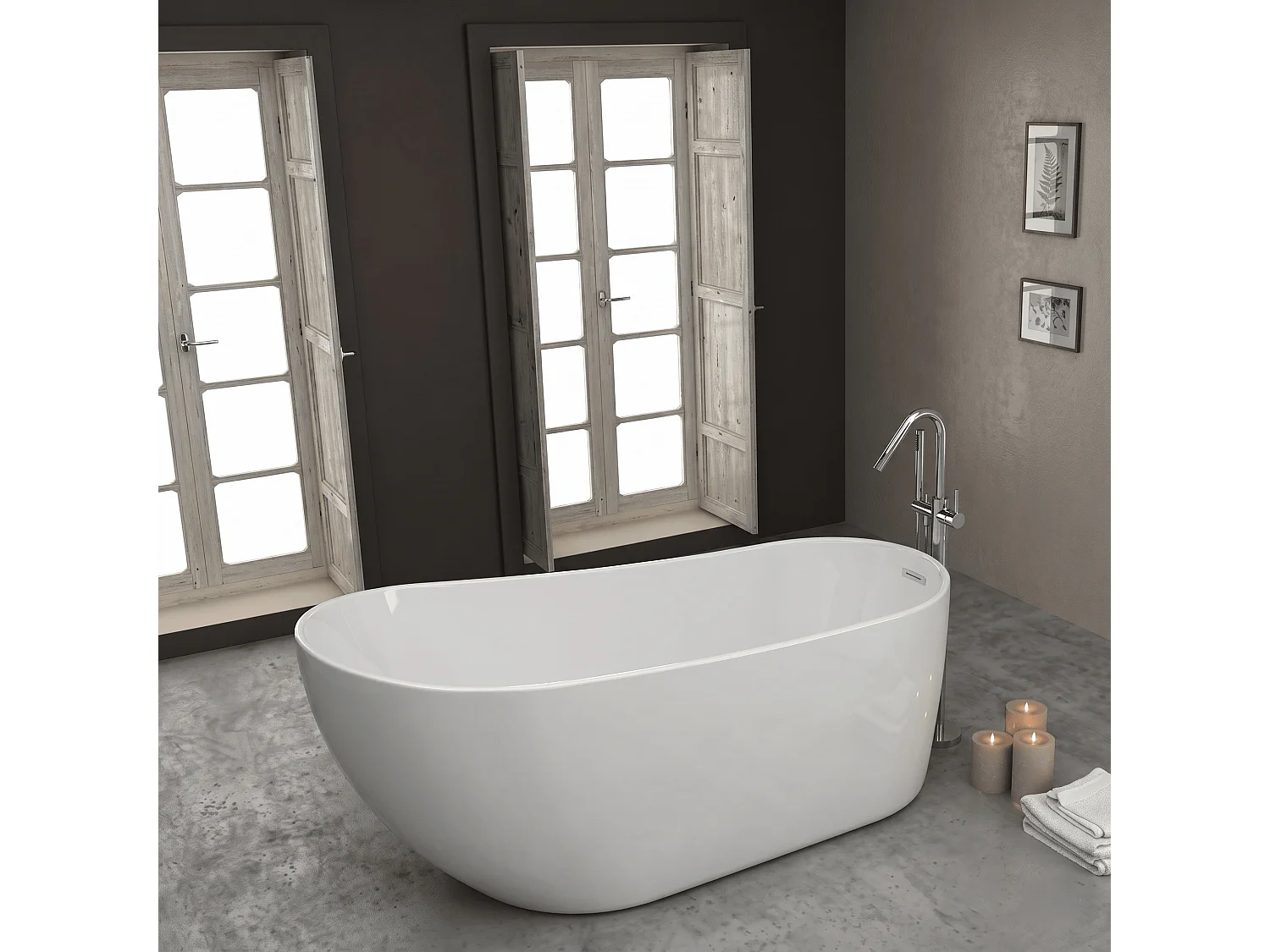 Freistehende Badewanne DALIA SANYCCES 180 cm