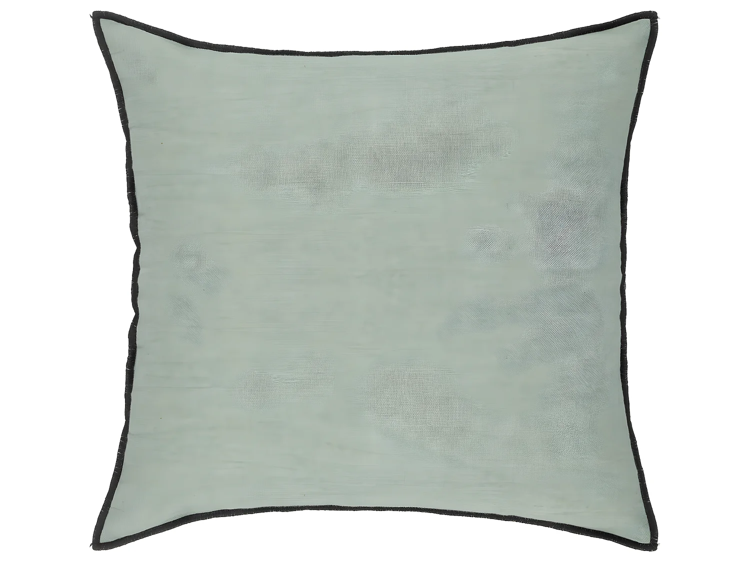 Coussin décoratif déhoussable en Lin et Coton Vert Céladon 45 x 45 cm