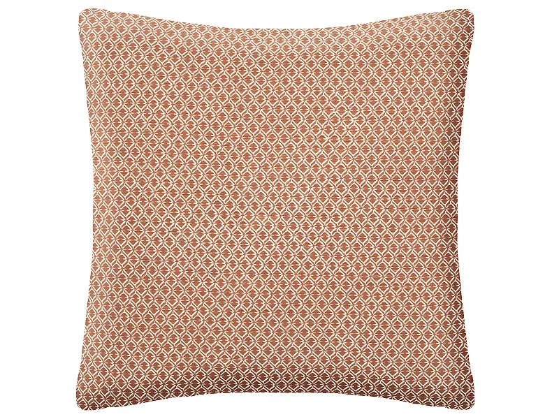 Coussin décoratif déhoussable en Coton Terracotta Otto 38 x 38 cm
