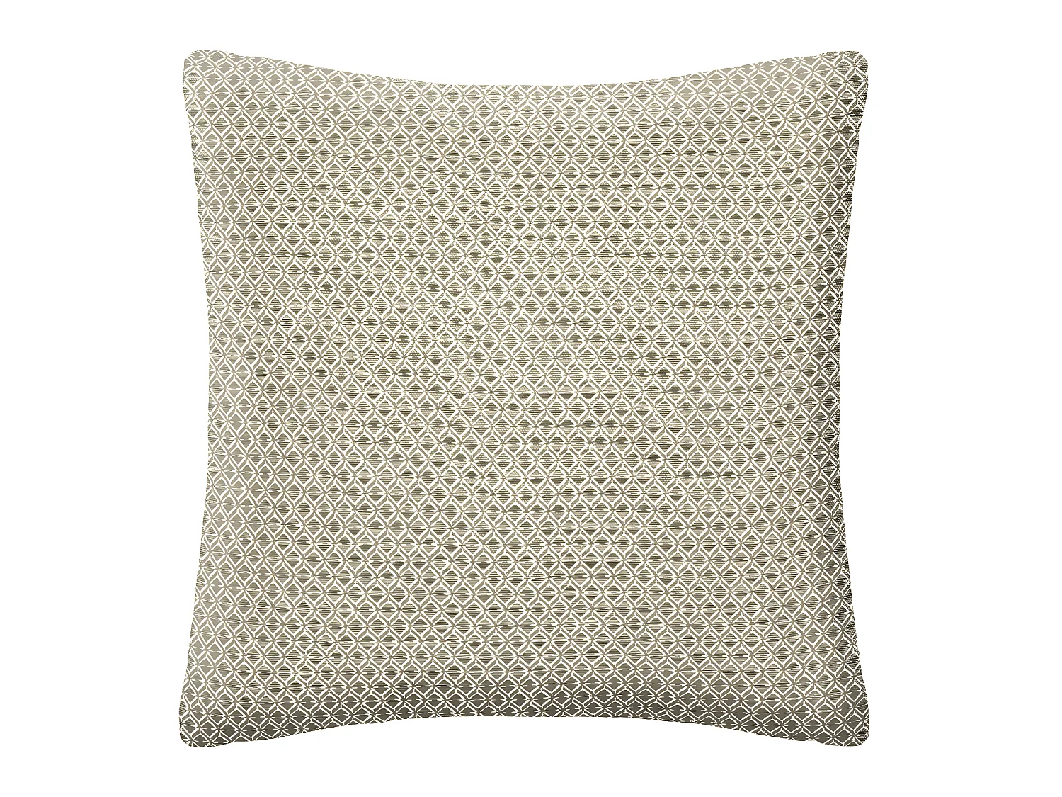 Coussin décoratif déhoussable en Coton Vert Kaki Otto 38 x 38 cm