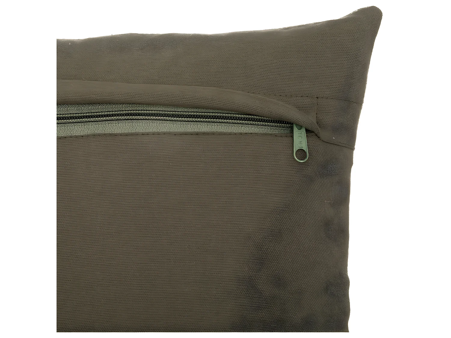 Coussin décoratif déhoussable en Coton Vert Kaki Otto 38 x 38 cm