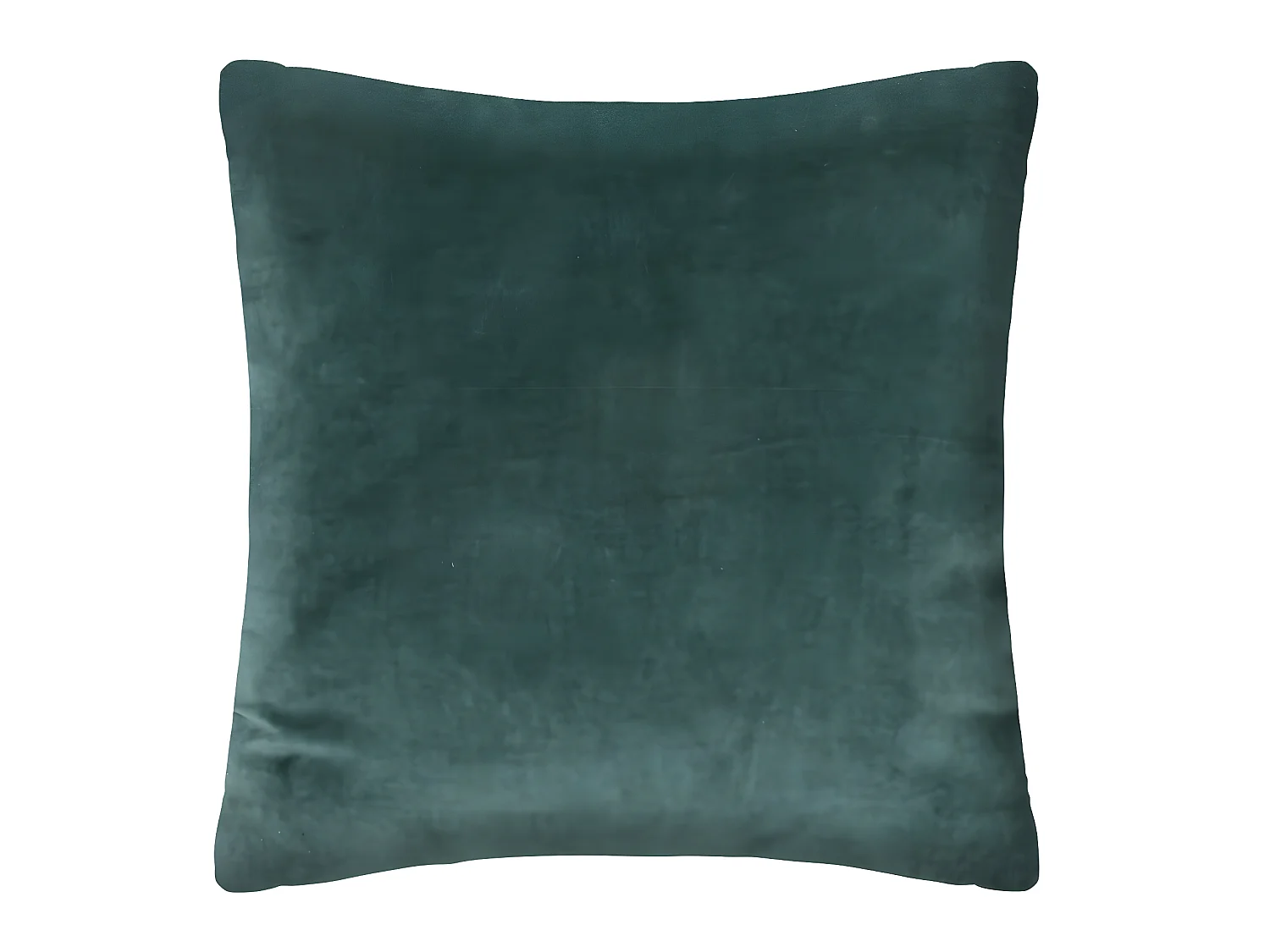 Coussin décoratif en velours Bleu Canard et motif Otto 55 x 55 cm