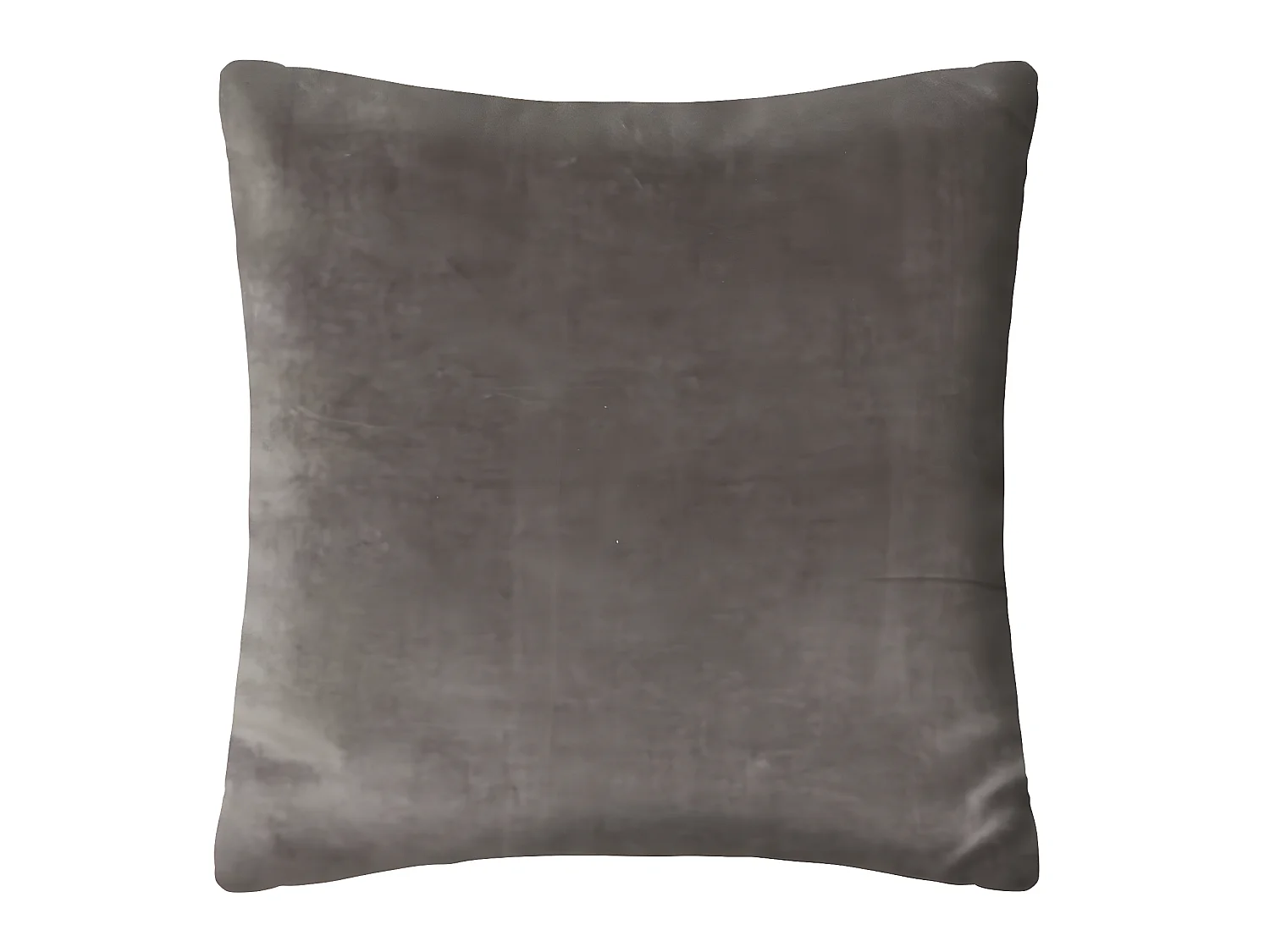 Coussin décoratif en velours Gris et motif Otto 55 x 55 cm
