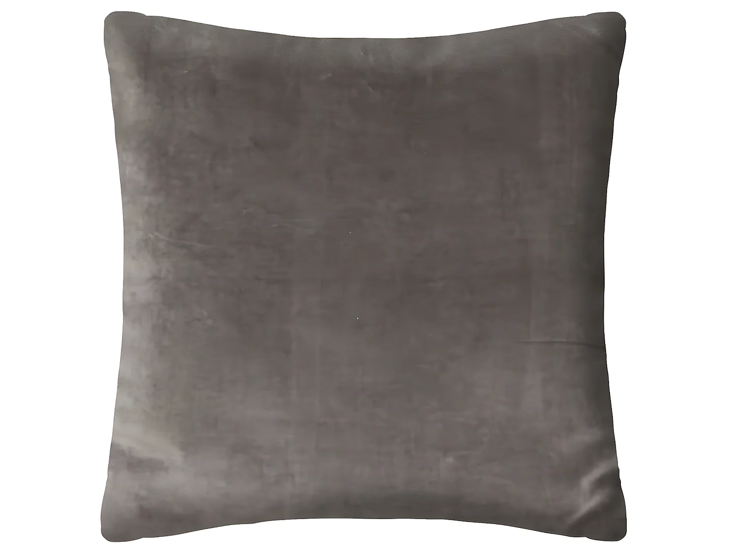 Coussin décoratif en velours Gris et motif Otto 55 x 55 cm