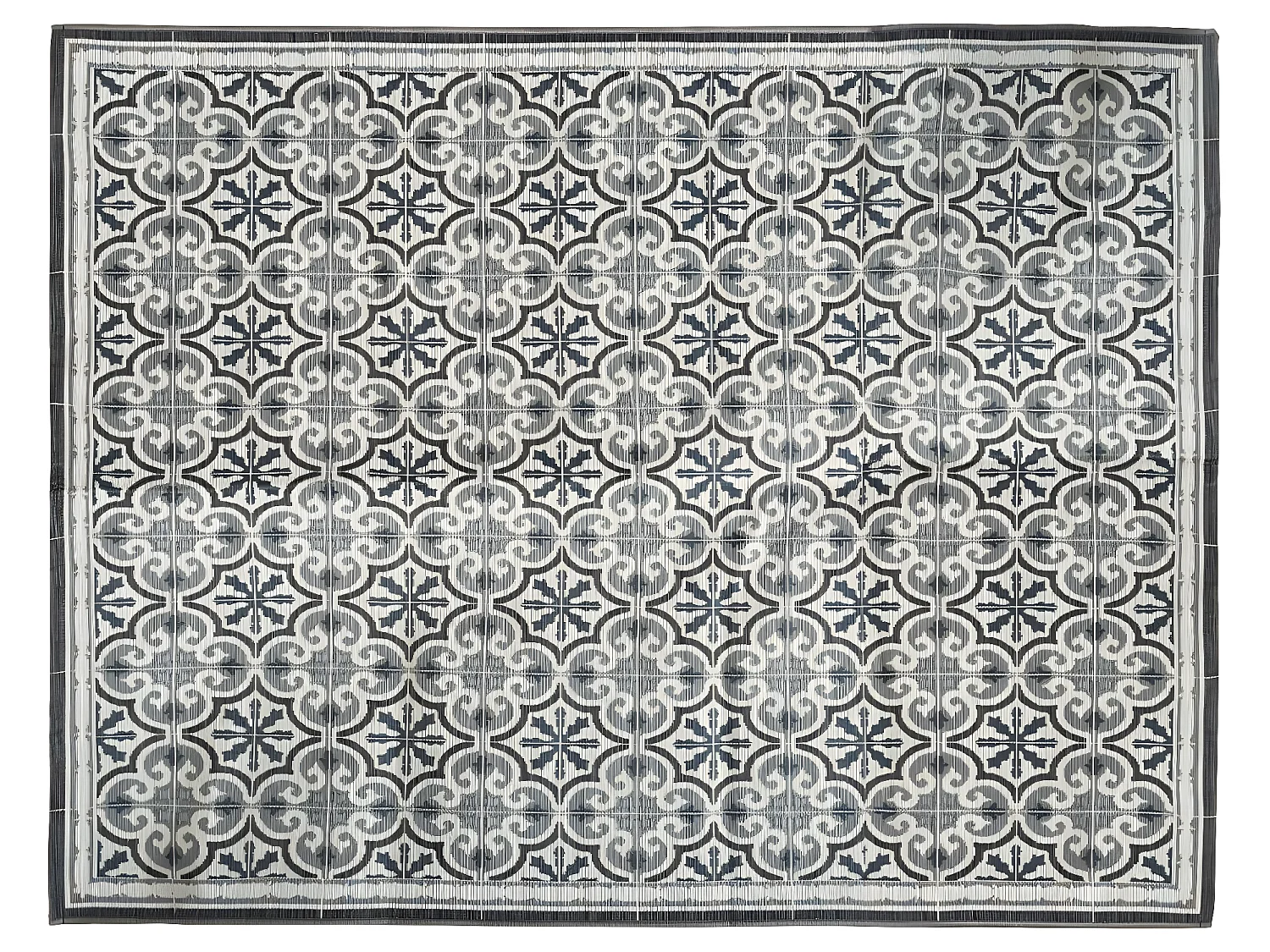 Tapis décoratif pour extérieur ou intérieur en polypropylène 155 x 230 cm