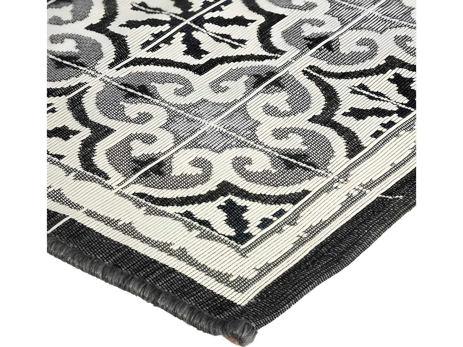 Tapis décoratif pour extérieur ou intérieur en polypropylène 155 x 230 cm