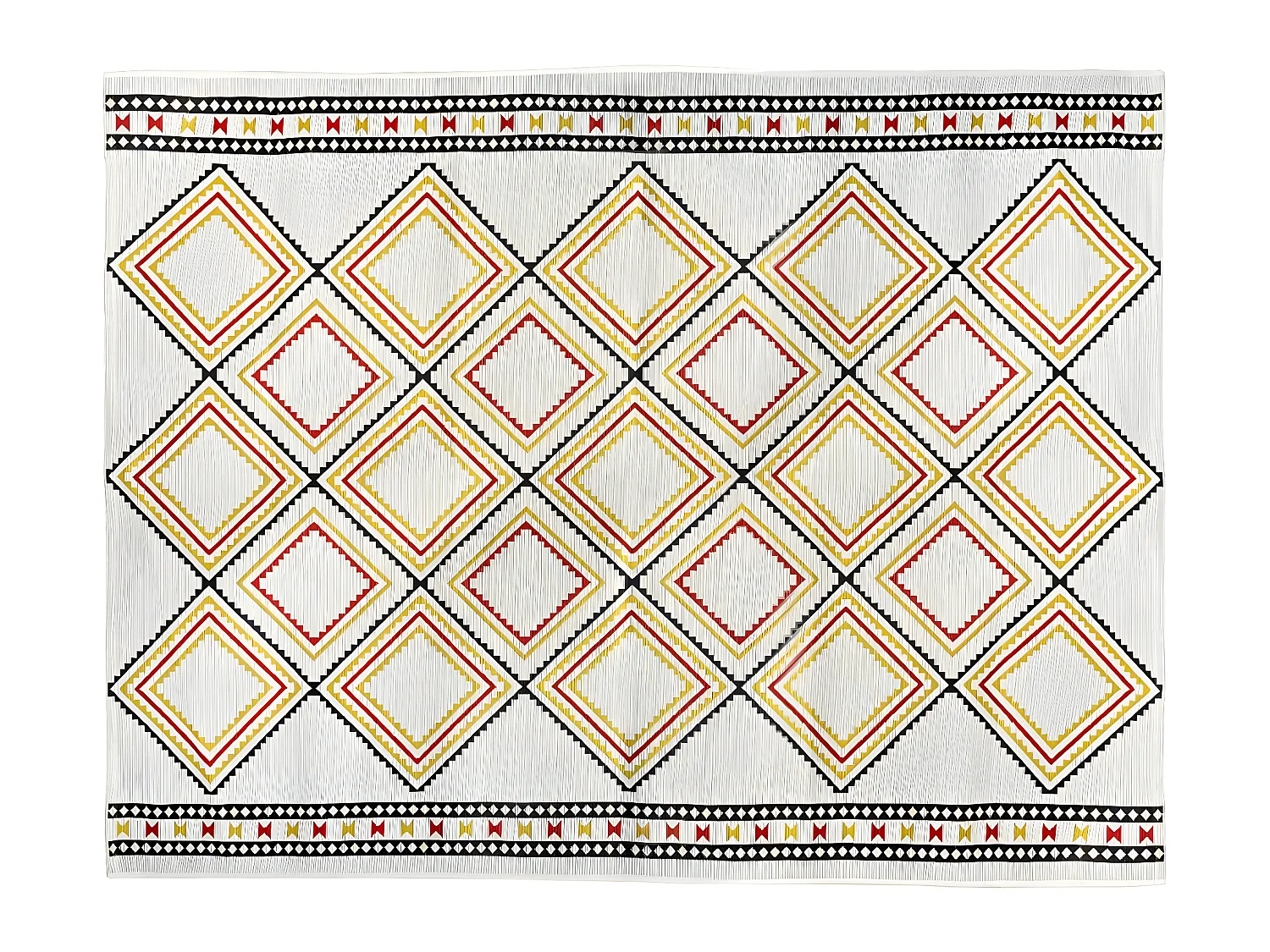 Tapis décoratif pour extérieur ou intérieur en polypropylène 155 x 230 cm