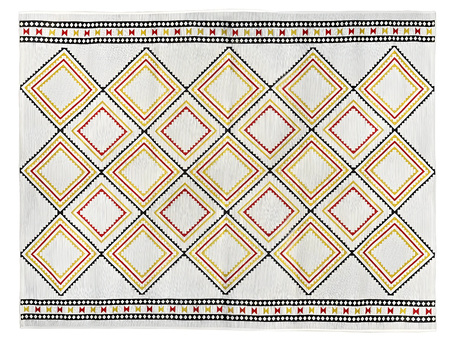 Tapis décoratif pour extérieur ou intérieur en polypropylène 155 x 230 cm