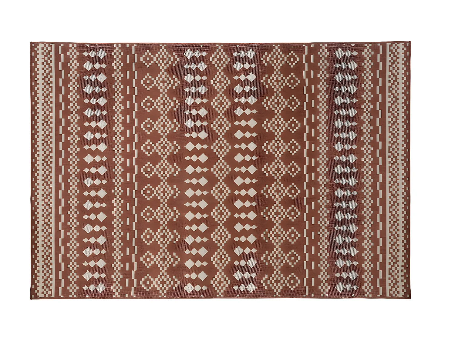 Tapis décoratif Terracotta extérieur ou intérieur en polypropylène 120 x 160 cm