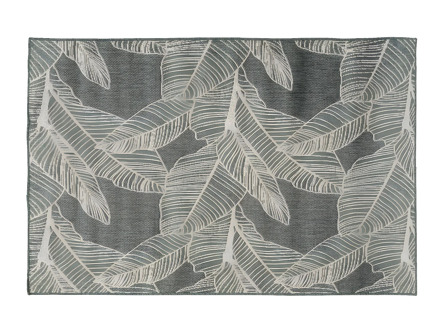 Tapis décoratif Vert pour extérieur ou intérieur en polypropylène 120 x 160 cm