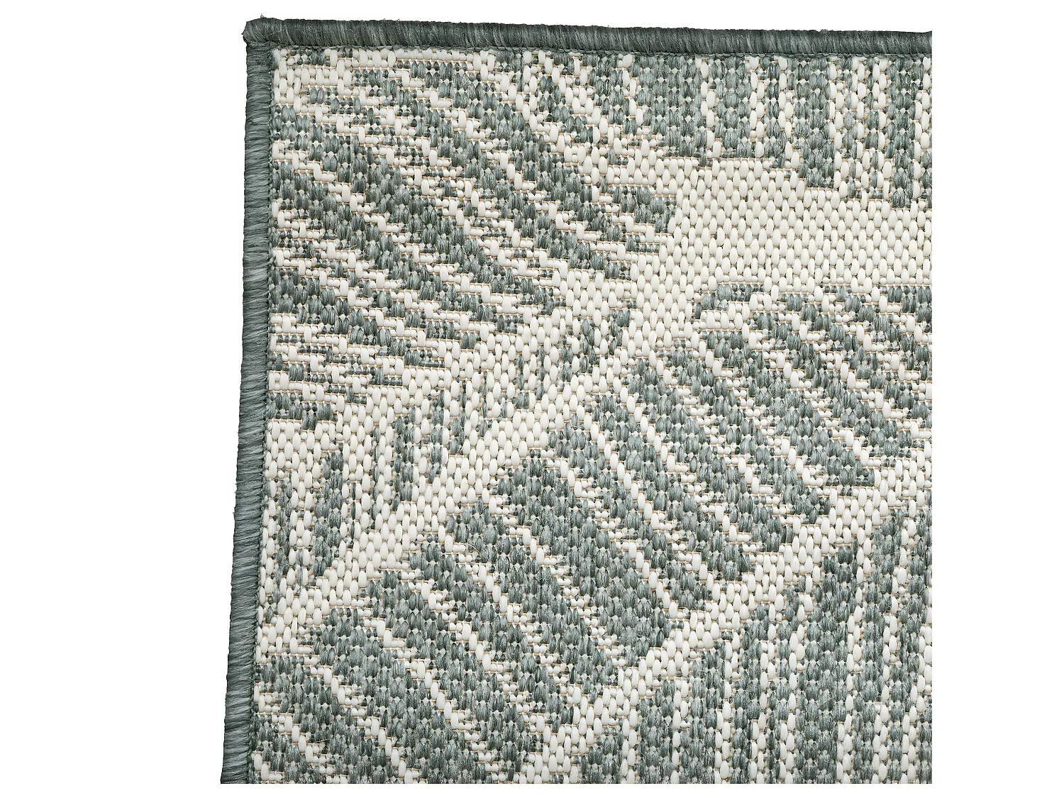 Tapis décoratif Vert pour extérieur ou intérieur en polypropylène 120 x 160 cm