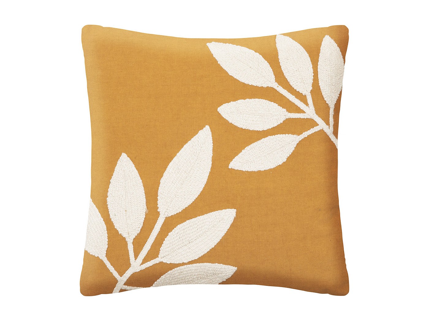 Coussin décoratif Gris Foncé brodé doré avec pompons 40 x 40 cm