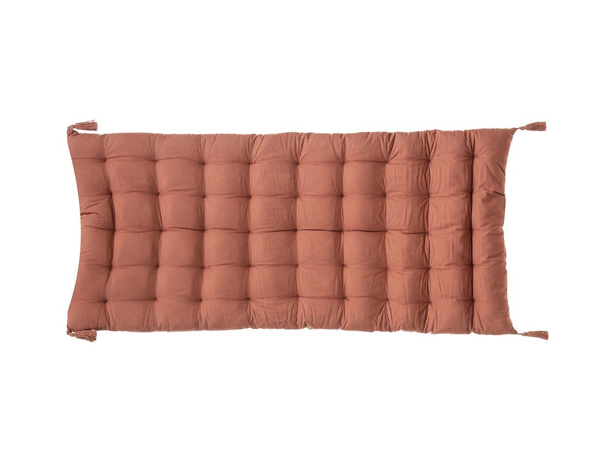 Matelas de Sol Terracotta avec Pompons 60 x 120 cm
