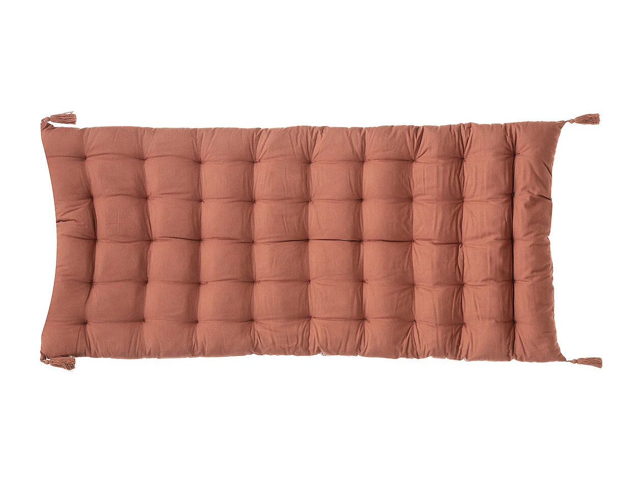 Matelas de Sol Terracotta avec Pompons 60 x 120 cm