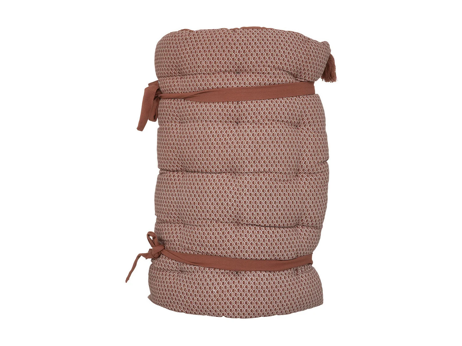 Matelas de Sol Terracotta avec Pompons 60 x 120 cm