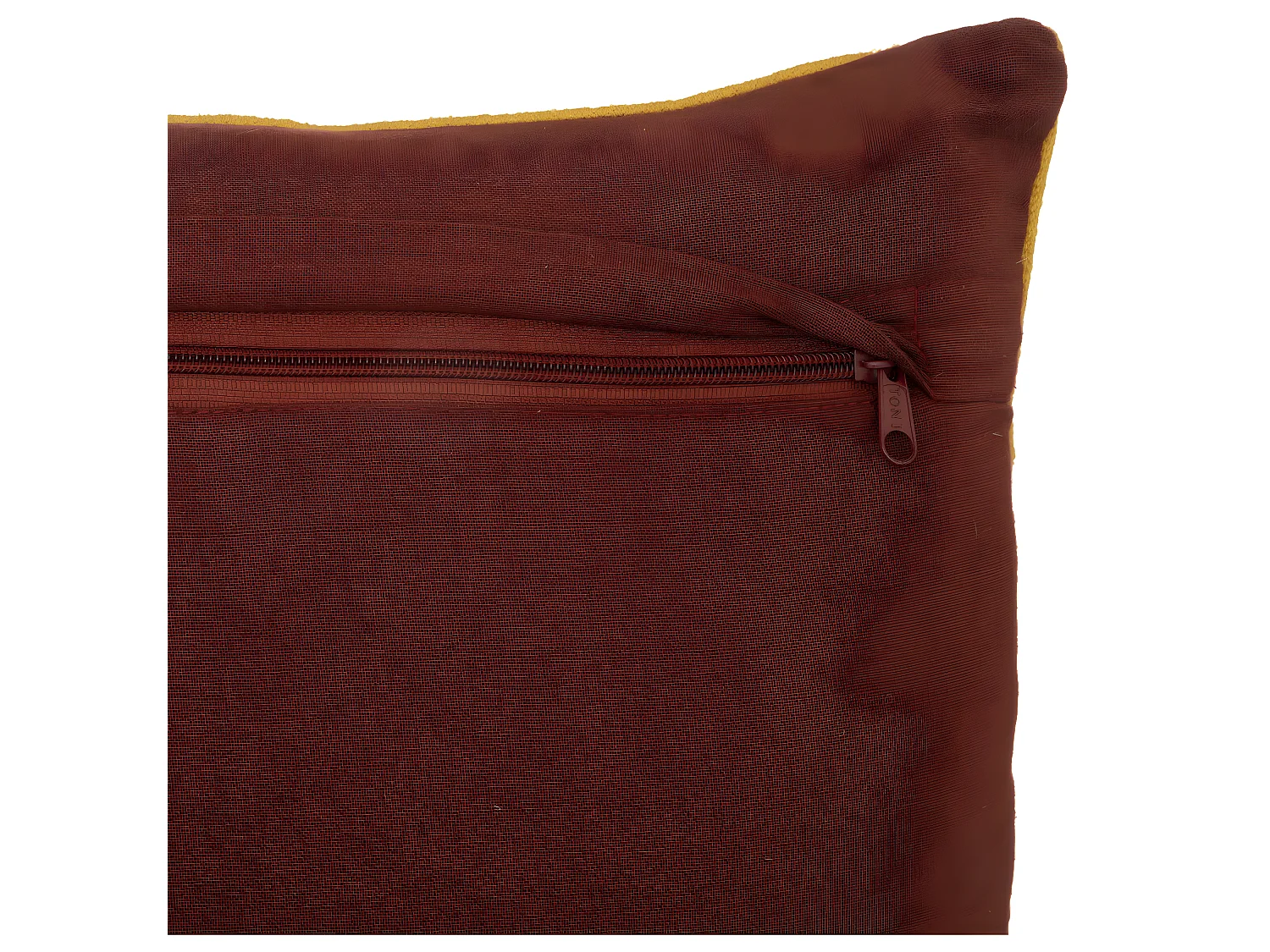 Coussin décoratif déhoussable en coton motifs brodés Multicolore 45 x 45 cm