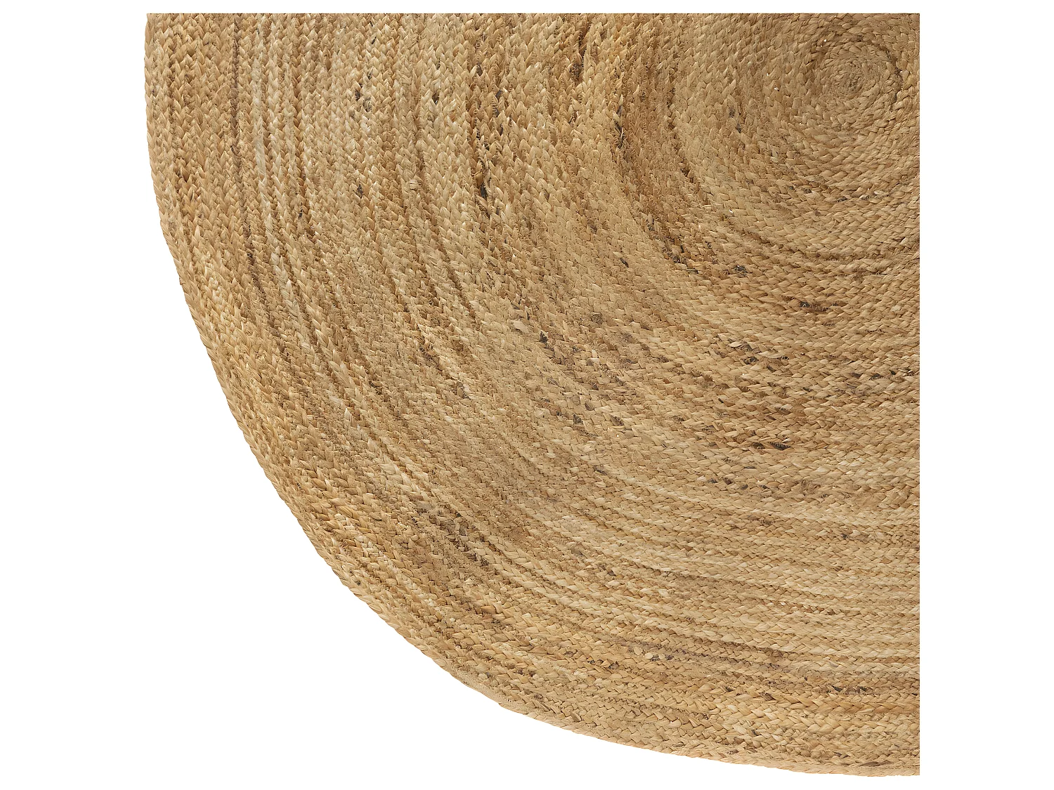 Tapis décoratif en Jute Beige Naturel D 160 cm