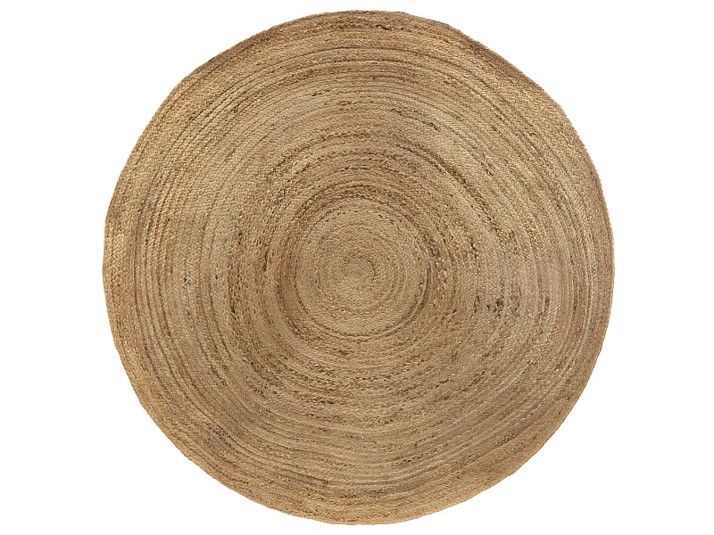 Tapis décoratif en Jute Beige Naturel D 160 cm