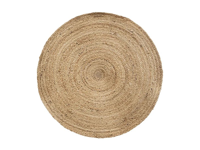 Tapis décoratif en Jute Beige Naturel D 80 cm