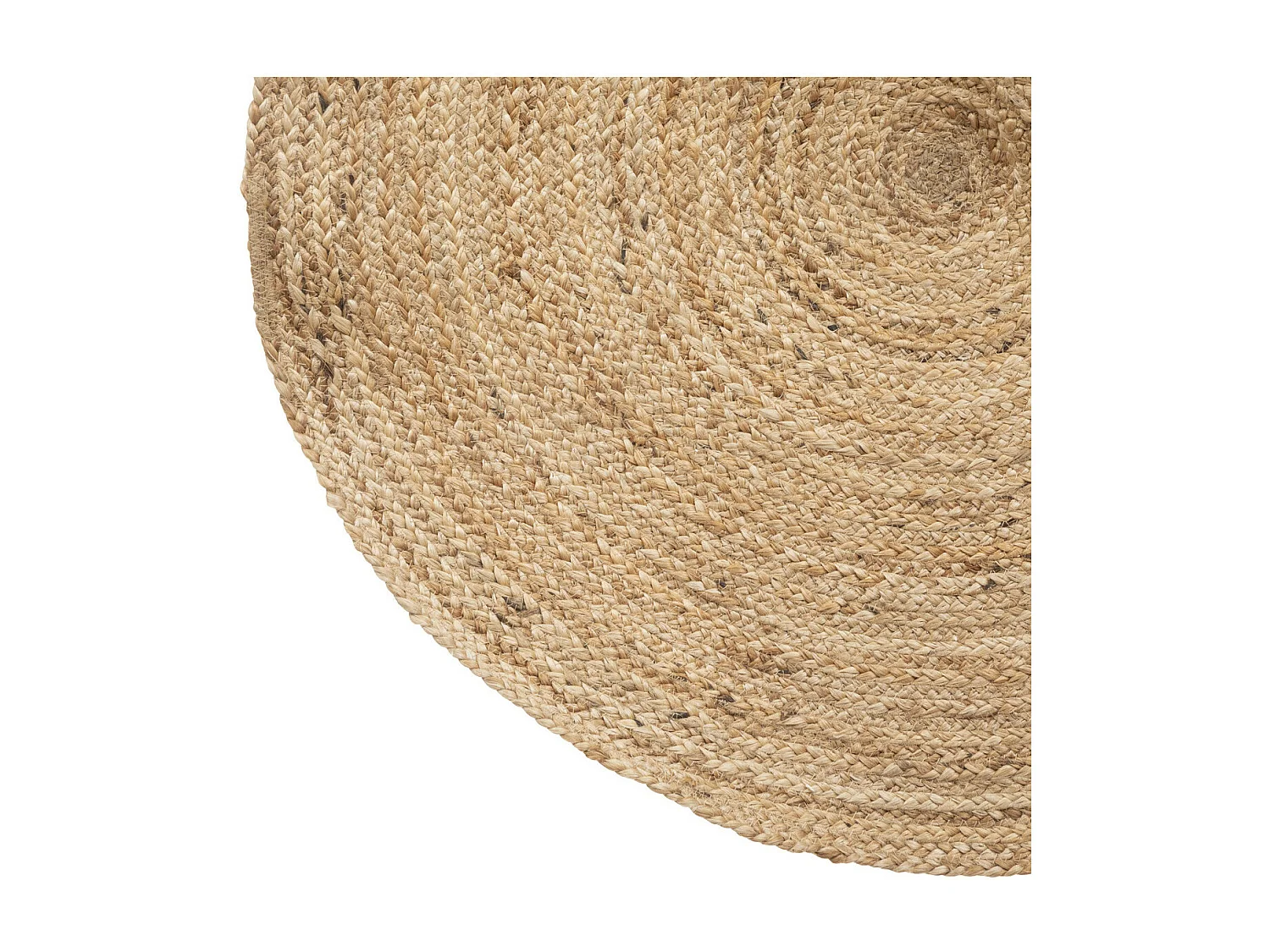 Tapis décoratif en Jute Beige Naturel D 80 cm