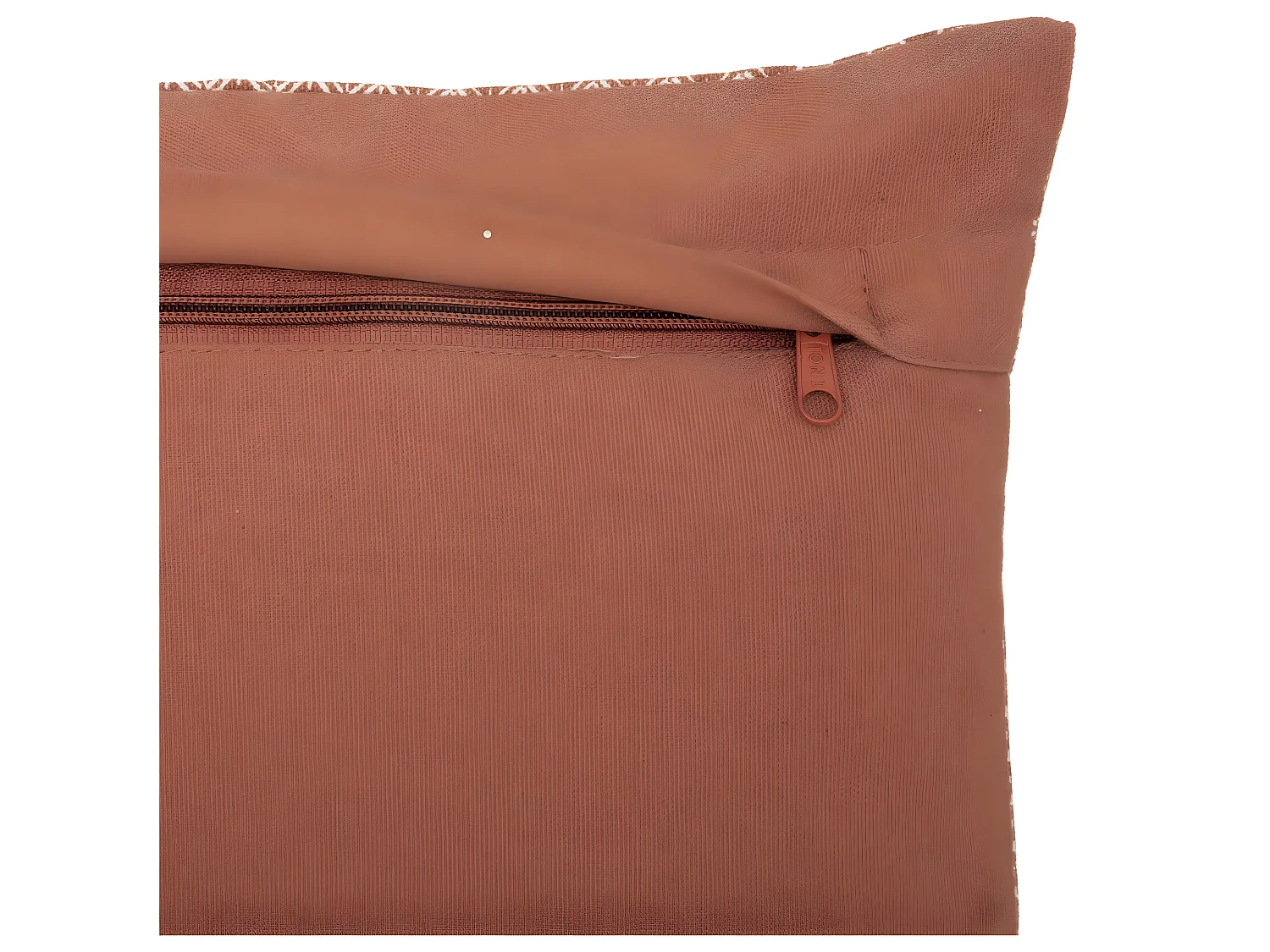 Coussin décoratif déhoussable en Coton Terracotta Otto 30 x 50 cm