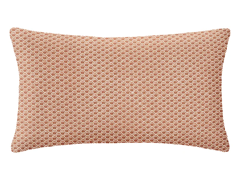 Coussin décoratif déhoussable en Coton Terracotta Otto 30 x 50 cm
