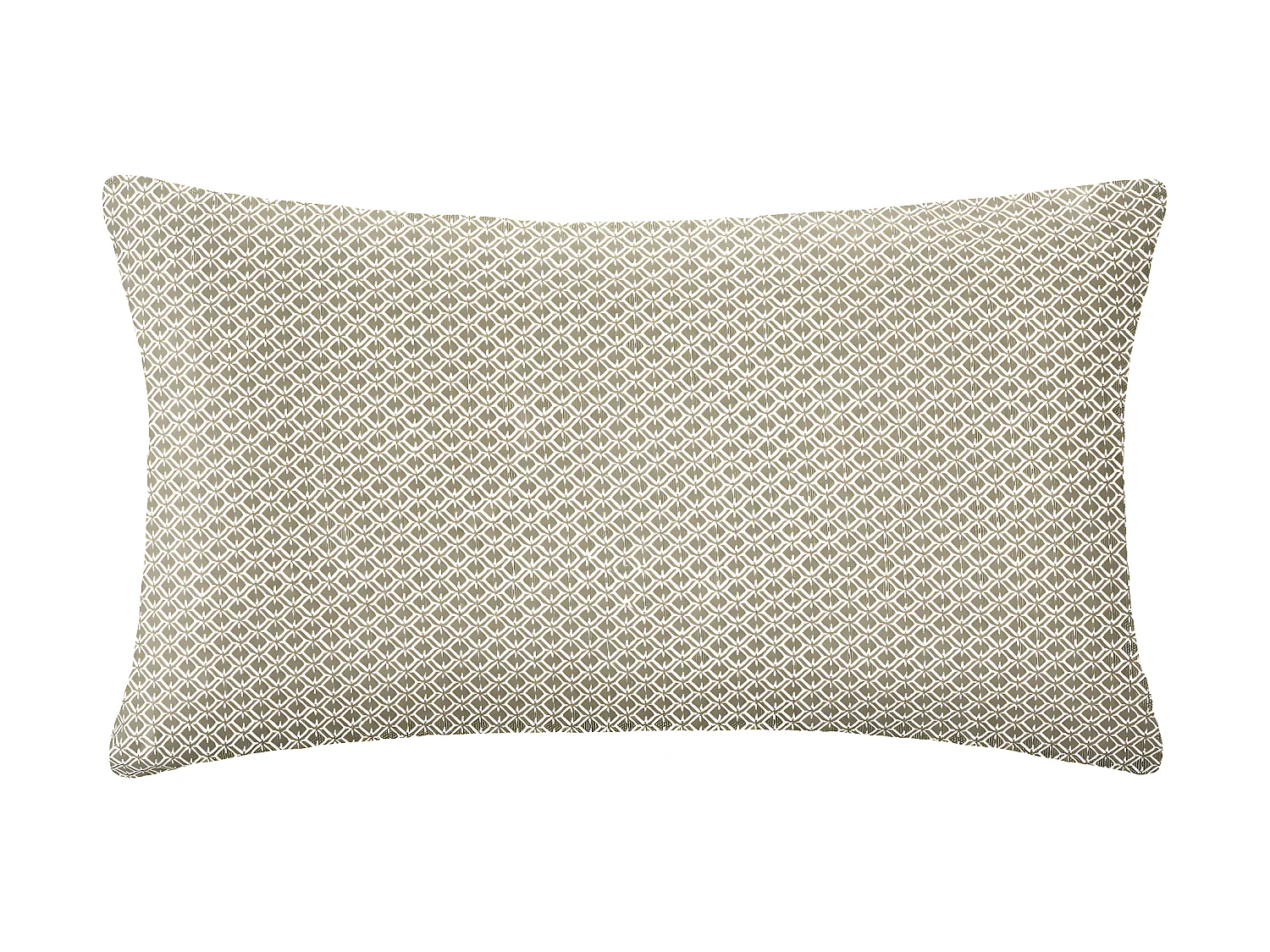 Coussin décoratif déhoussable en Coton Vert Kaki  Otto 30 x 50 cm