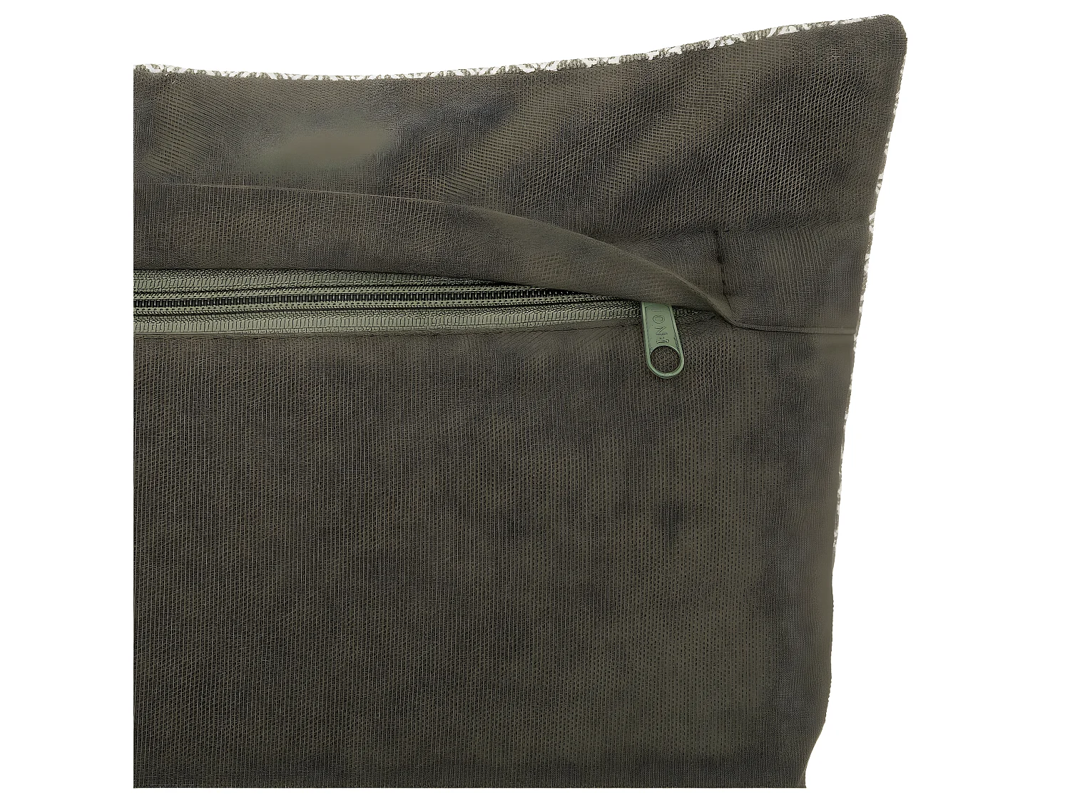 Coussin décoratif déhoussable en Coton Vert Kaki  Otto 30 x 50 cm