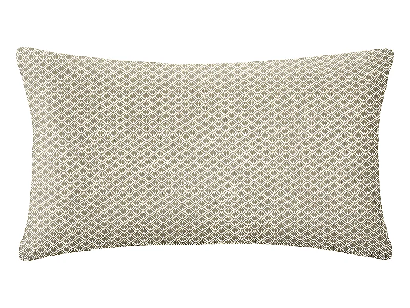 Coussin décoratif déhoussable en Coton Vert Kaki  Otto 30 x 50 cm