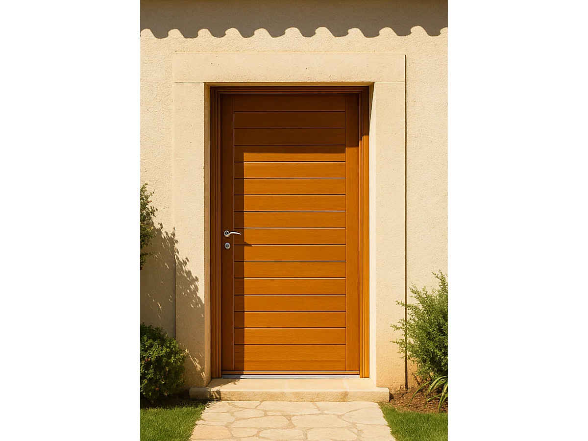 Porte d'entree Bois Pleine, Laura, H,215xl,90 p, droit Cotes Tableau