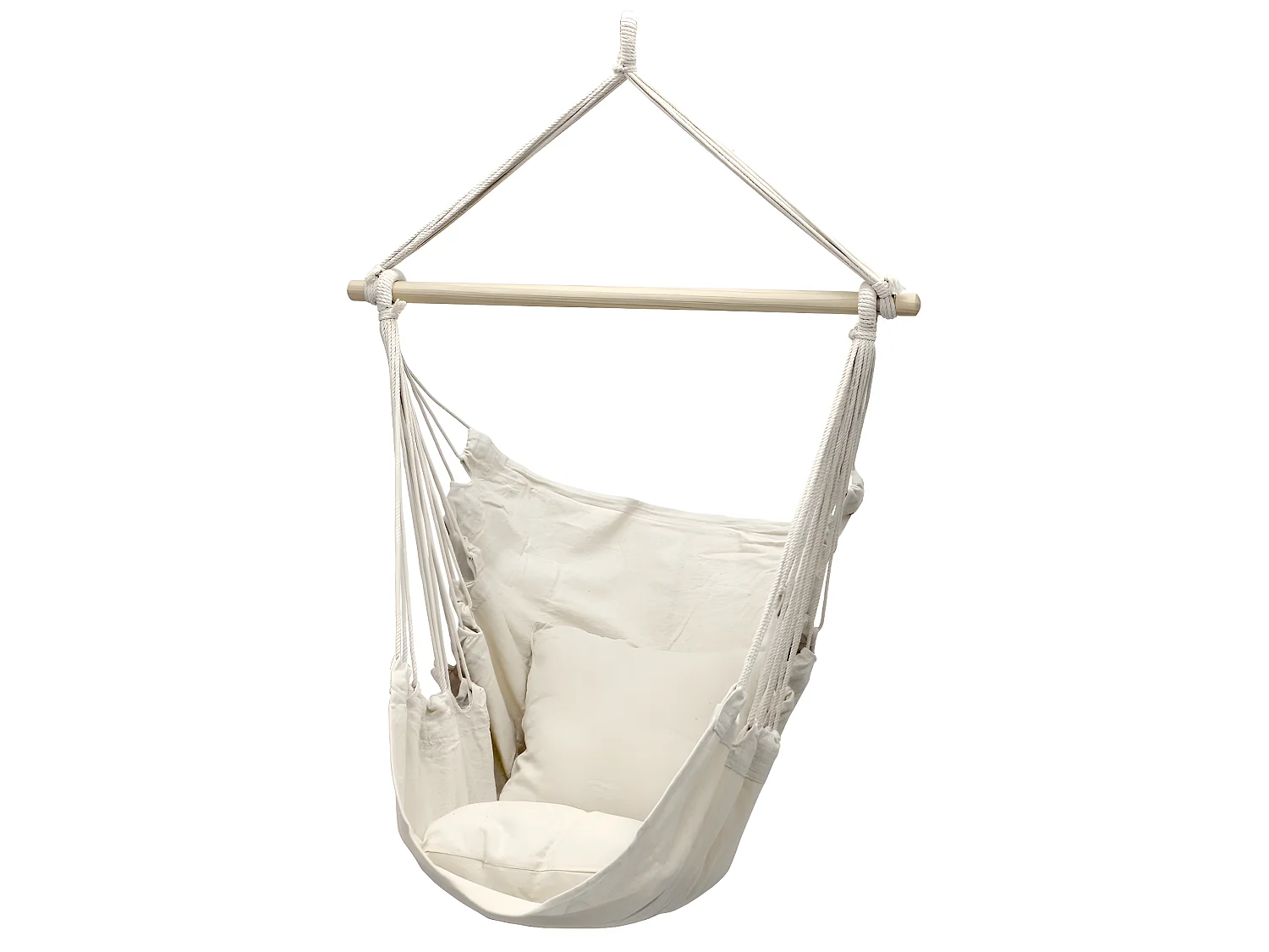 Hamaca silla colgante silla de jardín camping beige ECD Germany